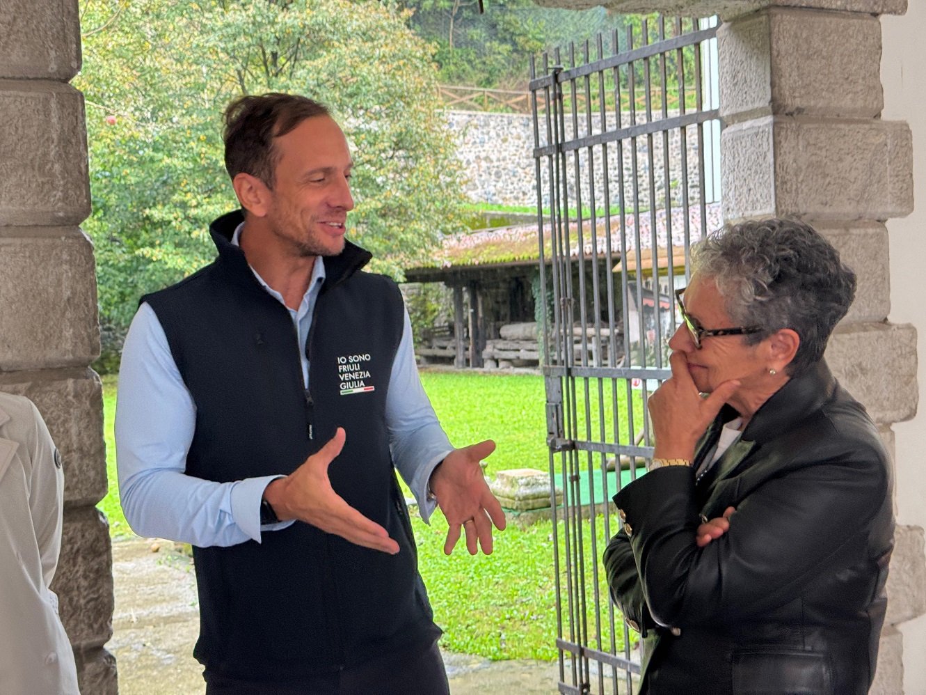 Il Presidente del Friuli Venezia Giulia Massimiliano Fedriga con la Presidente del Museo Aurelia Bubisutti
