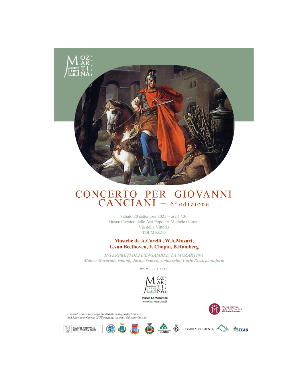 locandina 20.09.25 concerto Canciani
